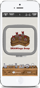 DRAWings Snap Lettering module on iOS