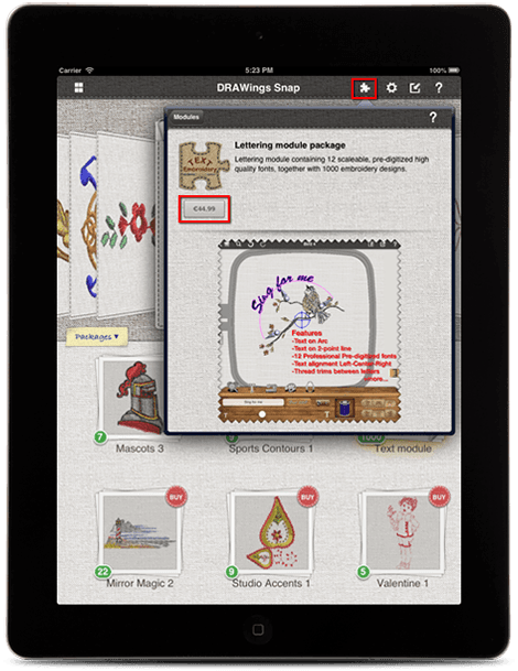 Buy Text module iPad
