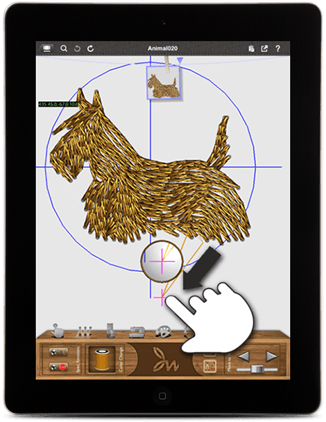 Add, move or delete stitches